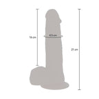 GET REAL - ROTATING BEADS VIBRATING DILDO SKIN - Amore24