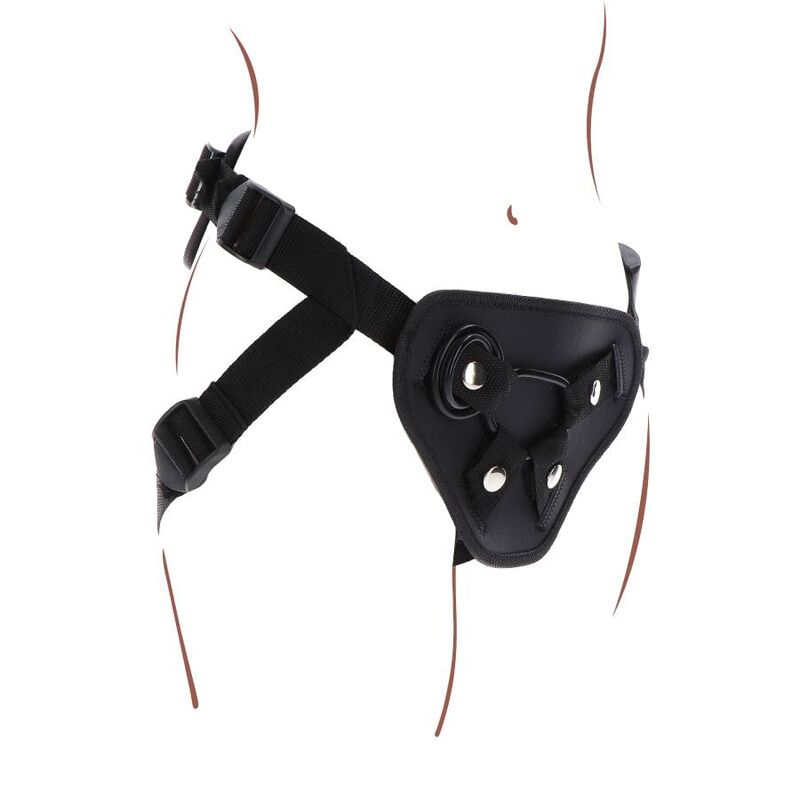 GET REAL - STRAP-ON DELUXE HARNESS BLACK - Amore24