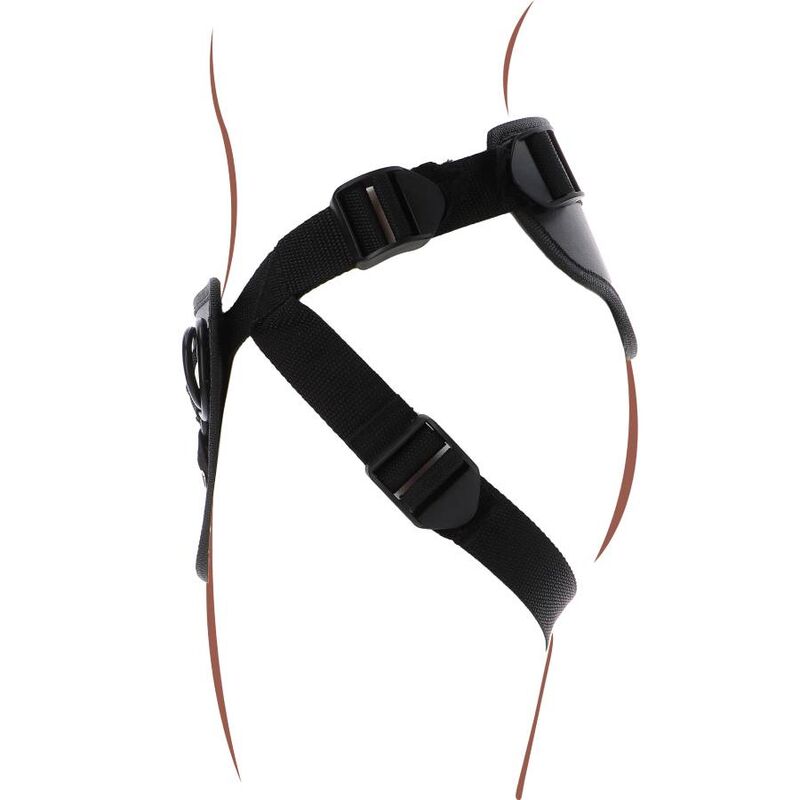 GET REAL - STRAP-ON DELUXE HARNESS BLACK - Amore24