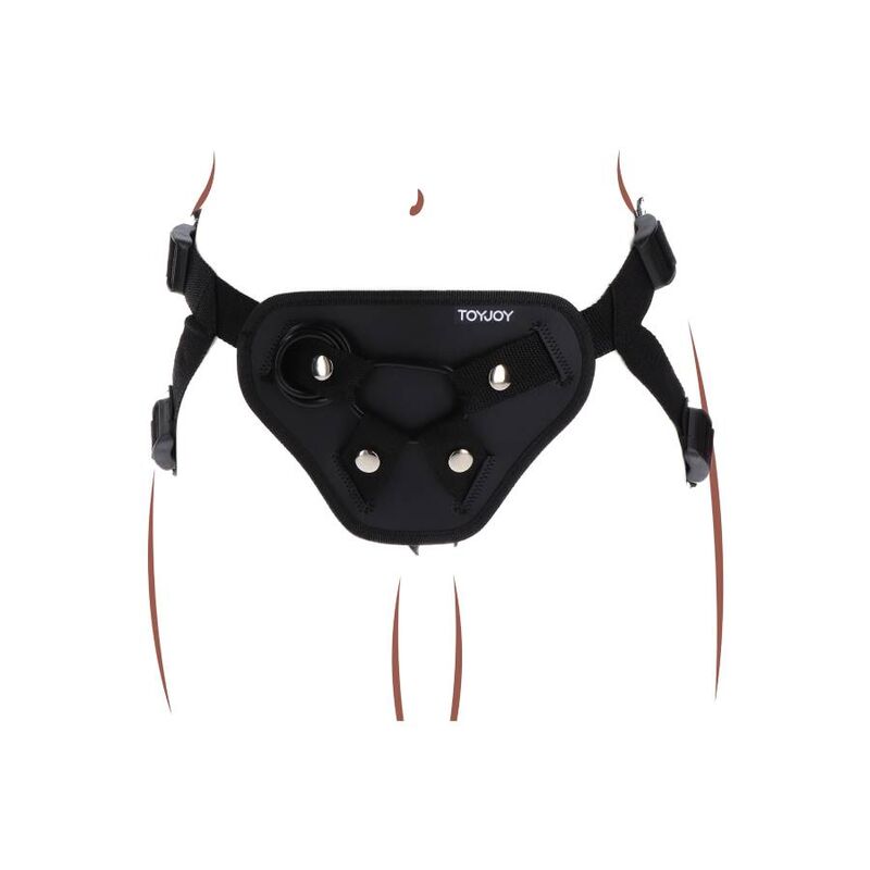 GET REAL - STRAP-ON DELUXE HARNESS BLACK - Amore24