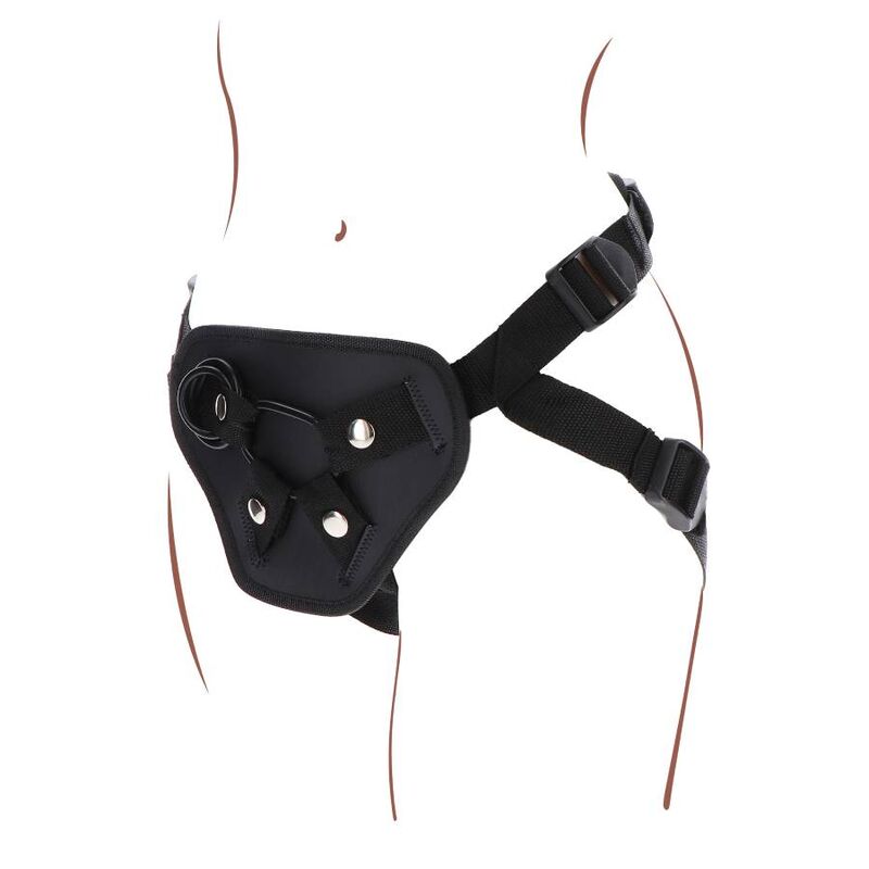 GET REAL - STRAP-ON DELUXE HARNESS BLACK - Amore24