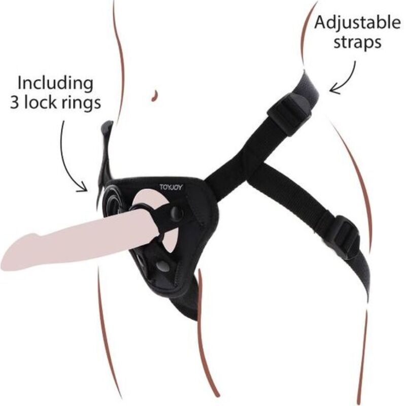 GET REAL - STRAP-ON HARNESS BLACK - Amore24