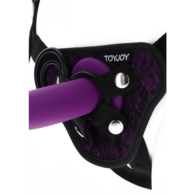 GET REAL - STRAP-ON LACE HARNESS PURPLE - Amore24