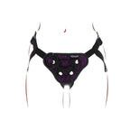 GET REAL - STRAP-ON LACE HARNESS PURPLE - Amore24