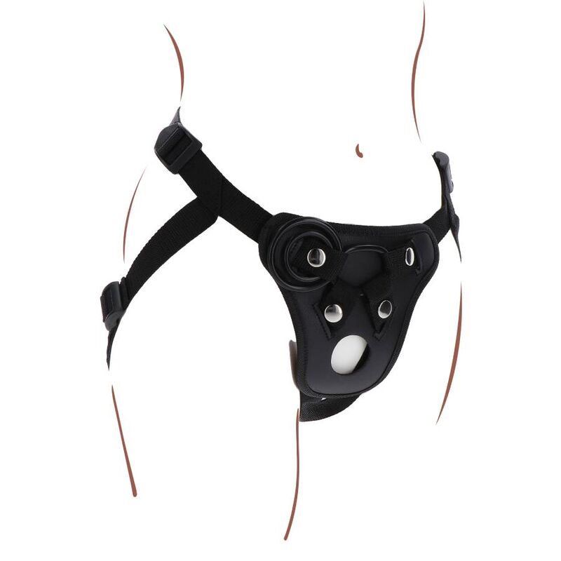 GET REAL - STRAP-ON PLEASURE HARNESS BLACK - Amore24