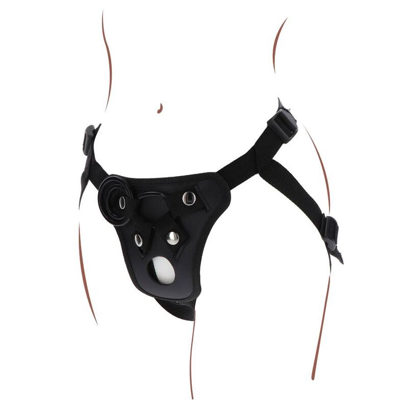 GET REAL - STRAP-ON PLEASURE HARNESS BLACK - Amore24