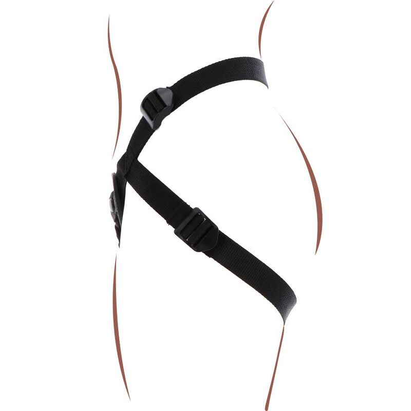 GET REAL - STRAP-ON PLEASURE HARNESS BLACK - Amore24