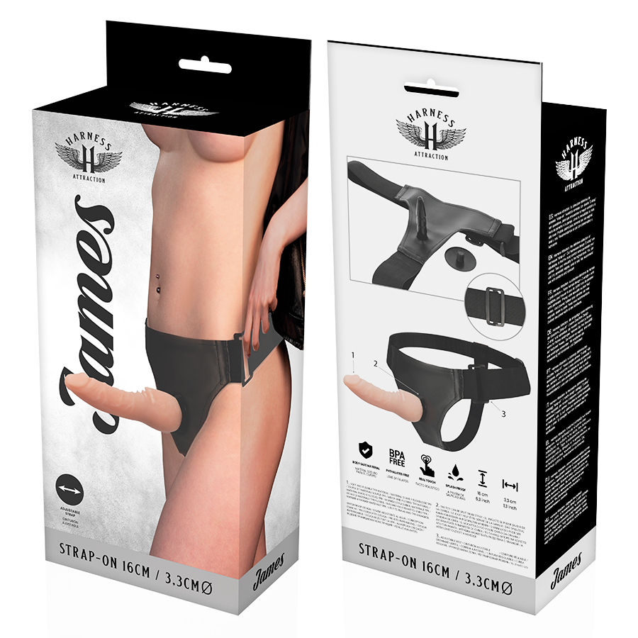 HARNESS ATTRACTION - JAMES 16 CM -O- 3.3 CM - Amore24