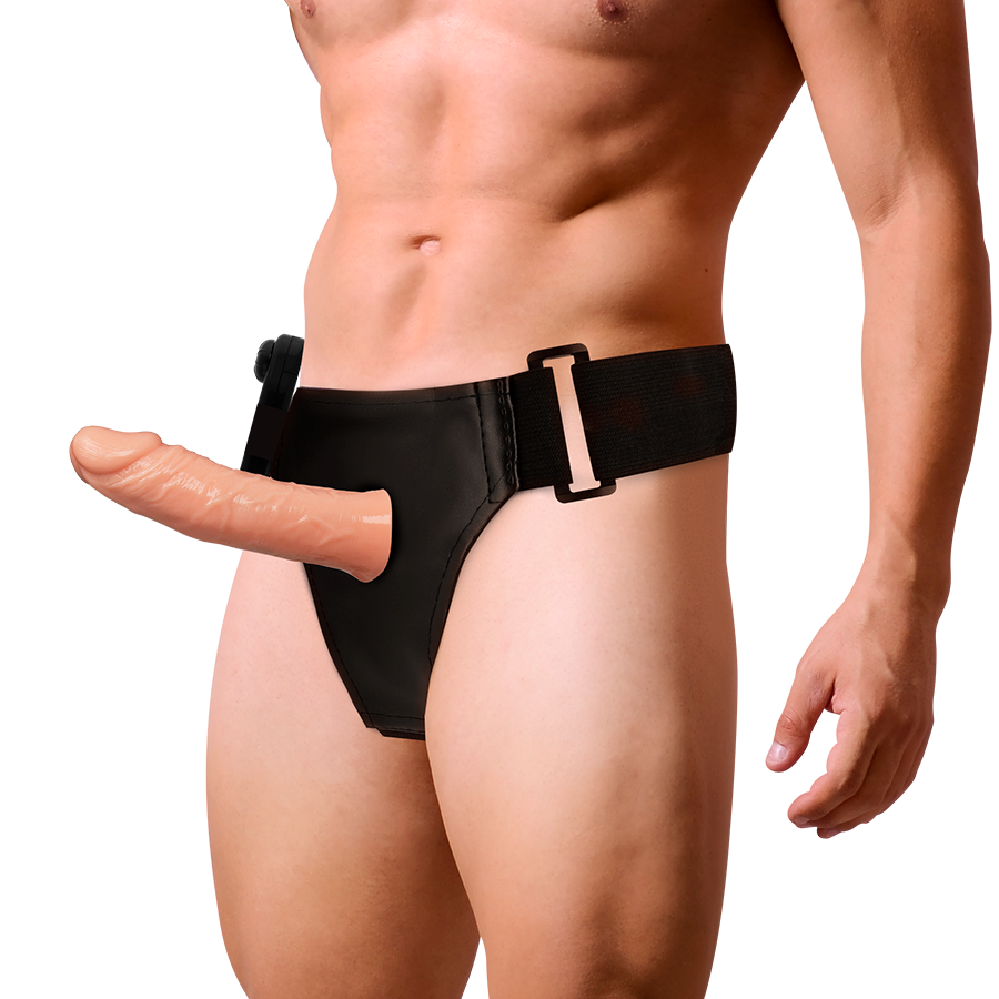 HARNESS ATTRACTION - RNES HOLLOW BENNY WITH VIBRATOR 15 CM -O- 4.5 CM - Amore24