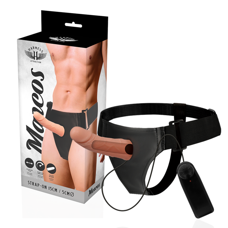 HARNESS ATTRACTION - RNES HOLLOW FRAMES WITH VIBRATOR 15 CM -O- 5 CM - Amore24