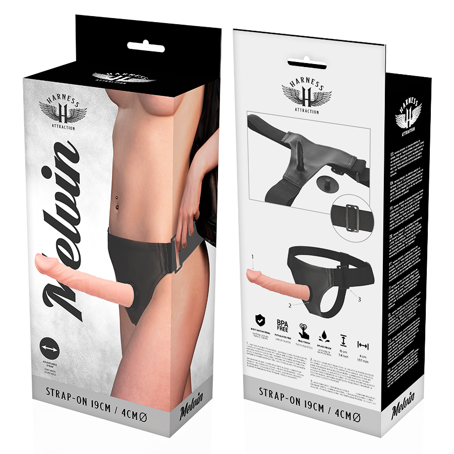HARNESS ATTRACTION - RNES MELVIN FLESH 19 CM -O- 4 CM - Amore24