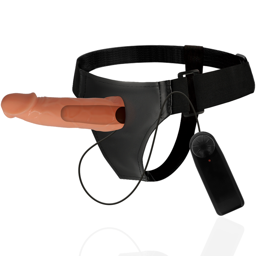 HARNESS ATTRACTION - WILLIAN HOLLOW RNES WITH VIBRATOR 17 CM -O- 4.5 CM - Amore24