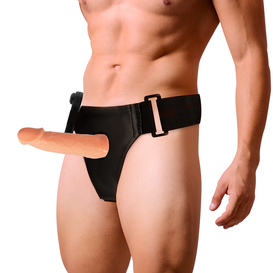 HARNESS ATTRACTION - WILLIAN HOLLOW RNES WITH VIBRATOR 17 CM -O- 4.5 CM - Amore24