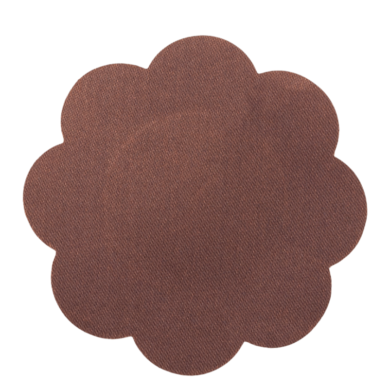 BYE-BRA - FLOWER NIPPLE CUPS PACK 3 UNITS BROWN SIZE XL - Amore24