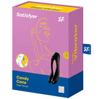 SATISFYER - CANDY CANE FINGER VIBRATOR BLACK - Amore24