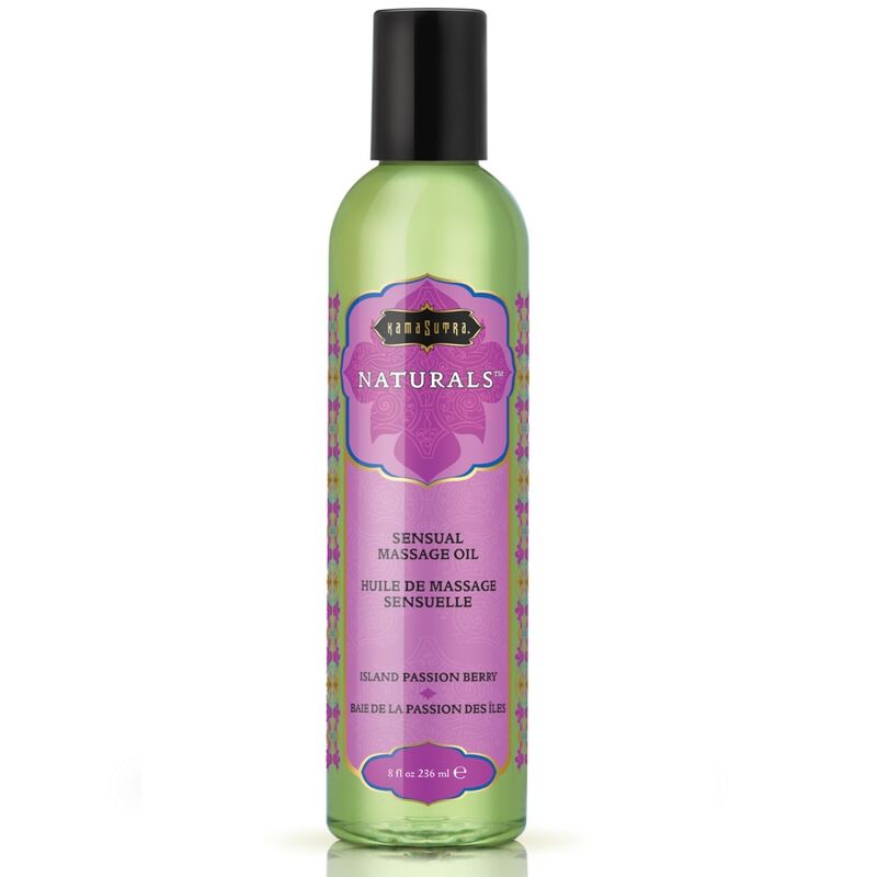 KAMASUTRA - NATURAL MASSAGE OIL PASSION BERRY 236 ML - Amore24