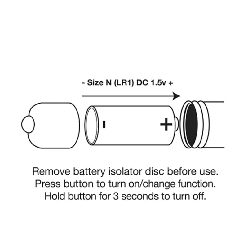 ROCKS - OFF - VIBRATING BULLET RO - 80MM MIDNIGHT METAL - Amore24