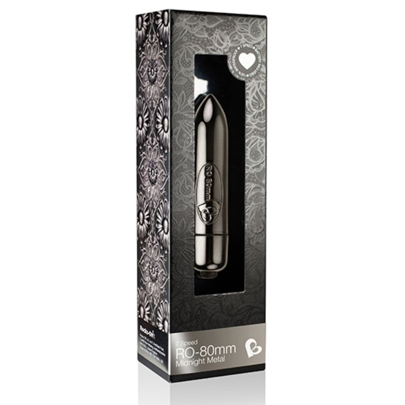 ROCKS - OFF - VIBRATING BULLET RO - 80MM MIDNIGHT METAL - Amore24