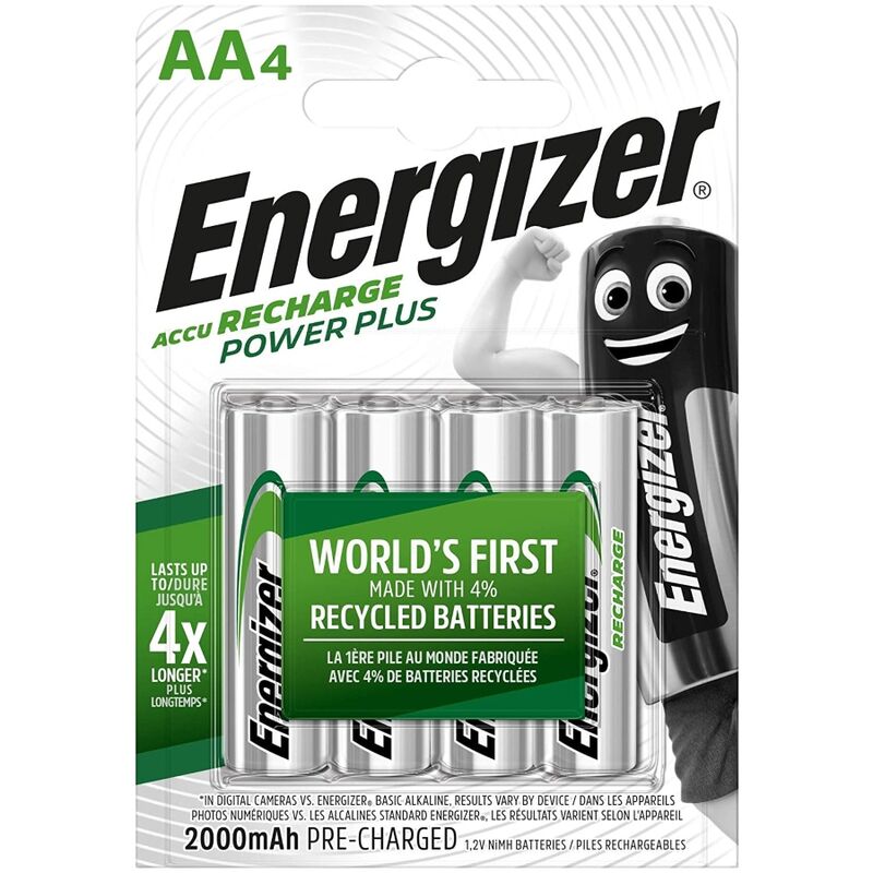 ENERGIZER - RECHARGEABLE BATTERIES AA4 BLISTER 4 - Amore24