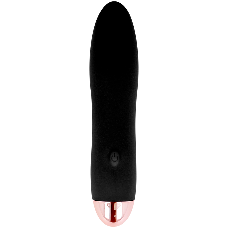 DOLCE VITA - RECHARGEABLE VIBRATOR FOUR BLACK 7 SPEEDS - Amore24