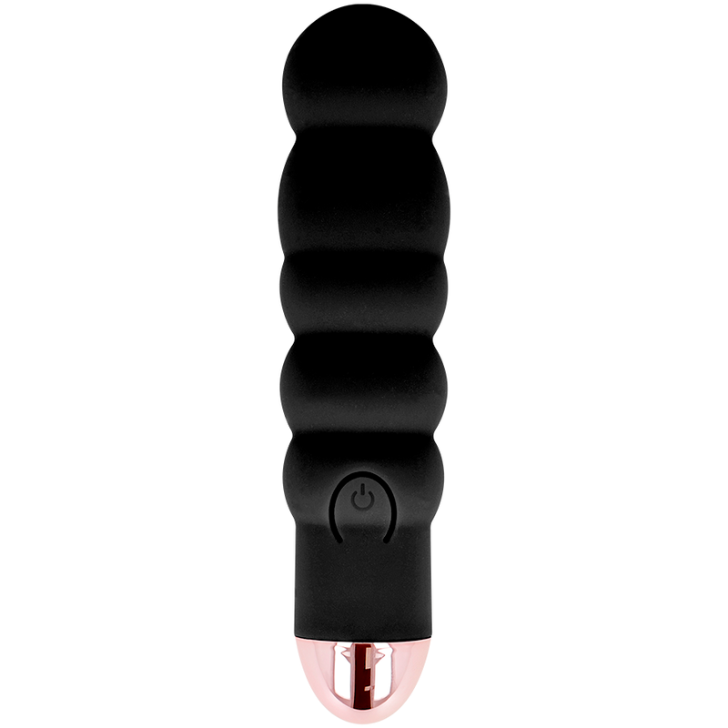 DOLCE VITA - RECHARGEABLE VIBRATOR SIX BLACK 7 SPEEDS - Amore24