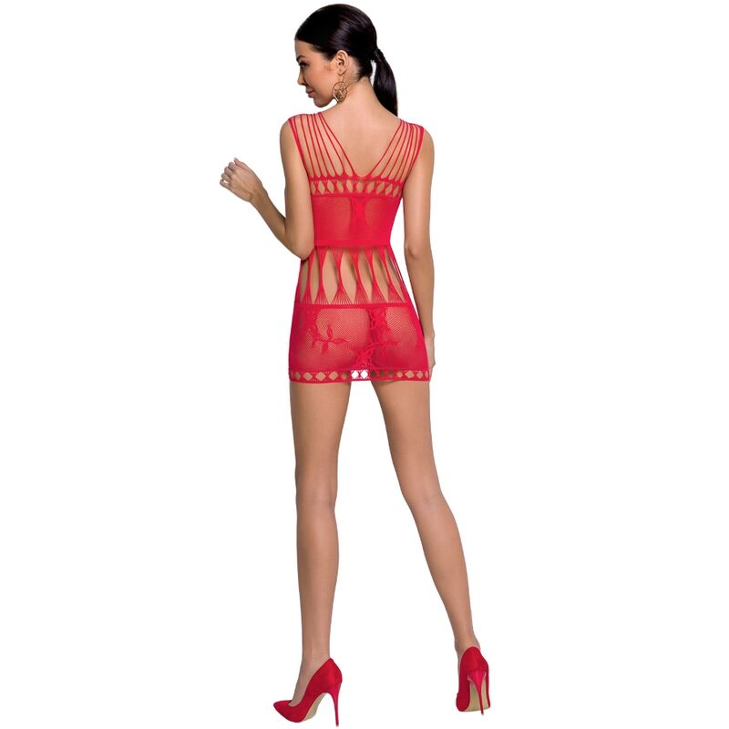 PASSION - WOMAN BS090 RED BODYSTOCKING ONE SIZE - Amore24