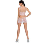 PASSION - WOMAN BS090 WHITE BODYSTOCKING ONE SIZE - Amore24
