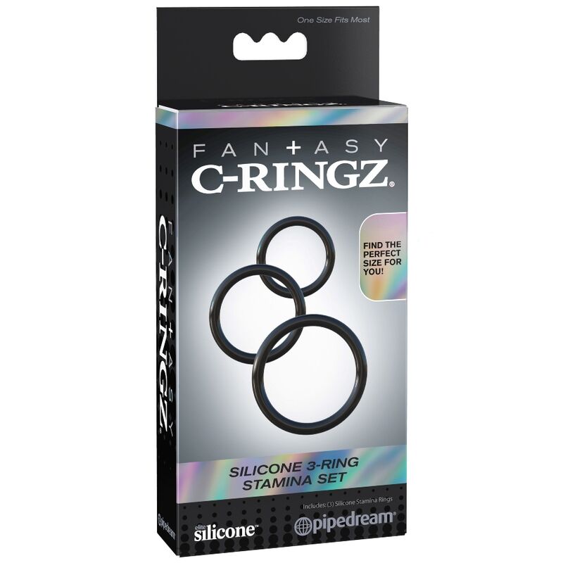 FANTASY C-RINGZ - SILICONE 3 RING STAMINA SET - Amore24