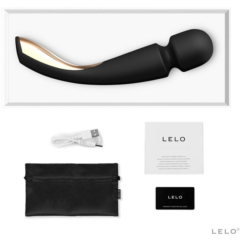 LELO - SMART MEDIUM WAND 2 BLACK MASSAGER - Amore24