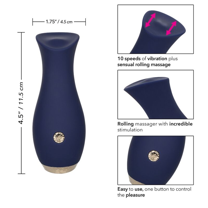 CALEXOTICS - CHIC TULIP MASAJEADOR - AZUL - Amore24