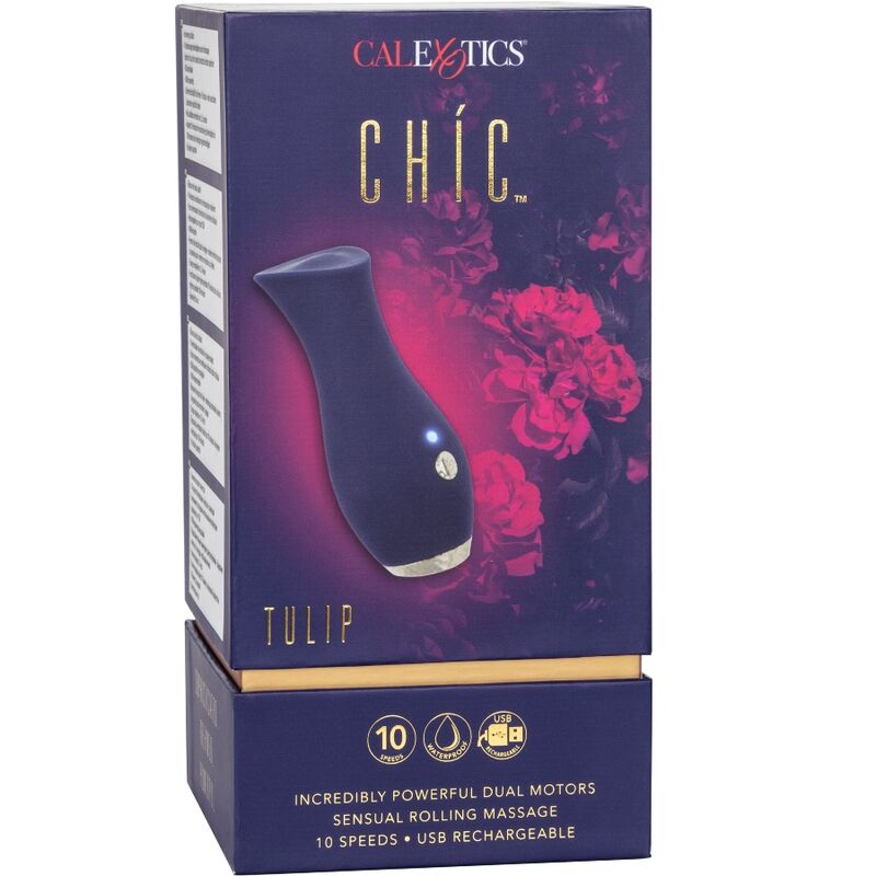 CALEXOTICS - CHIC TULIP MASAJEADOR - AZUL - Amore24