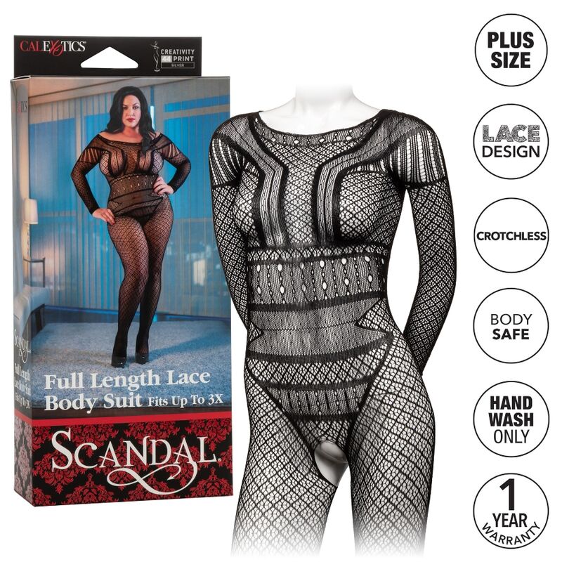 CALEXOTICS - LACE BODY SUIT PLUS SIZE - Amore24