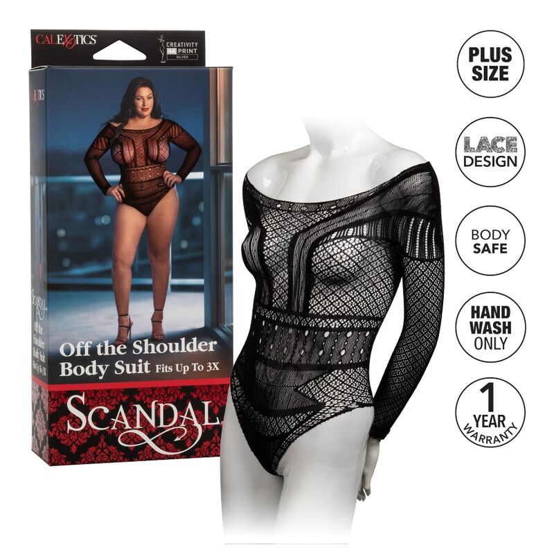 CALEXOTICS - SCANDAL SHOULDER BODY SUIT PLUS SIZE - Amore24