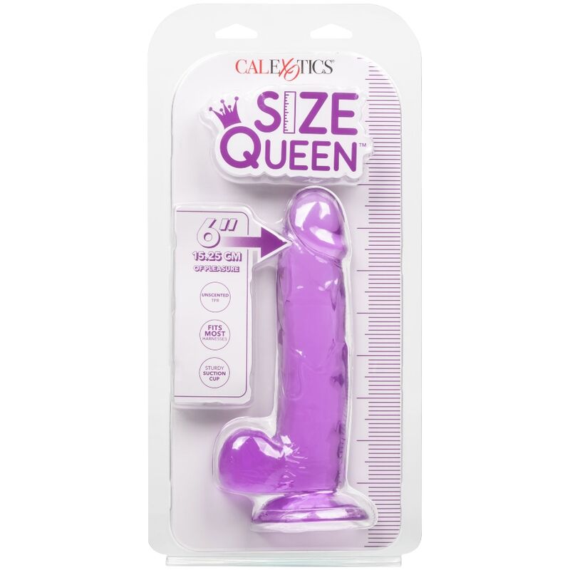 CALEXOTICS - SIZE QUEEN DILDO PURPLE 15.3 CM - Amore24