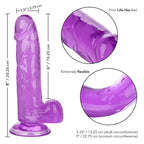 CALEXOTICS - SIZE QUEEN DILDO PURPLE 15.3 CM - Amore24