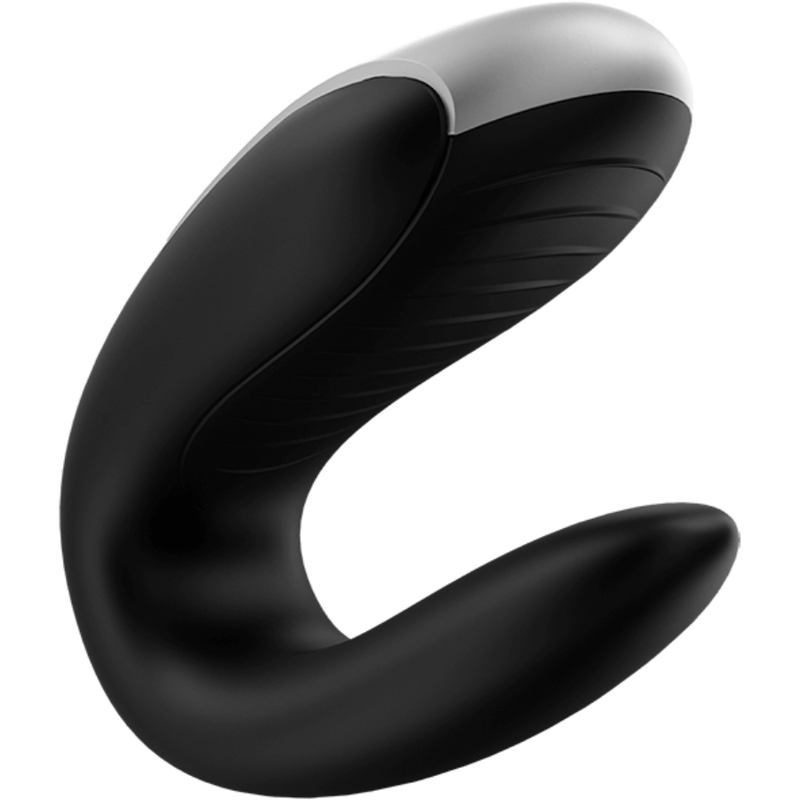 SATISFYER - DOUBLE FUN PARTNER VIBRATOR BLACK - Amore24