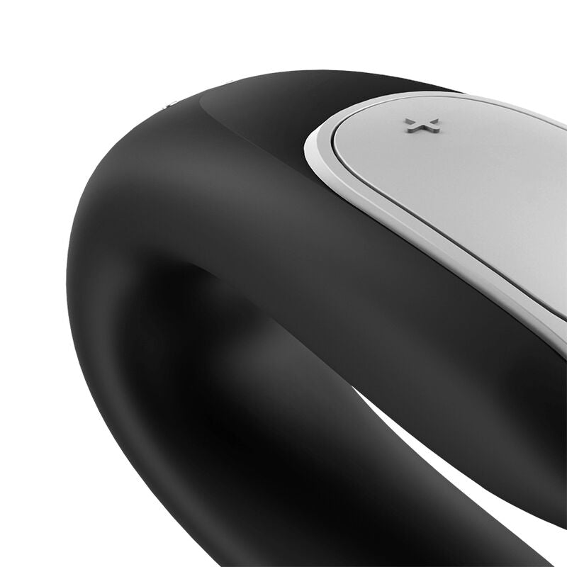 SATISFYER - DOUBLE FUN PARTNER VIBRATOR BLACK - Amore24