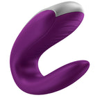 SATISFYER - DOUBLE FUN PARTNER VIBRATOR PURPLE - Amore24