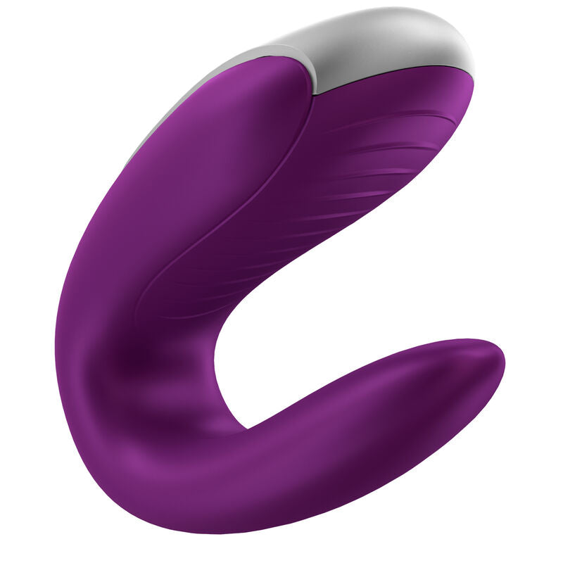 SATISFYER - DOUBLE FUN PARTNER VIBRATOR PURPLE - Amore24