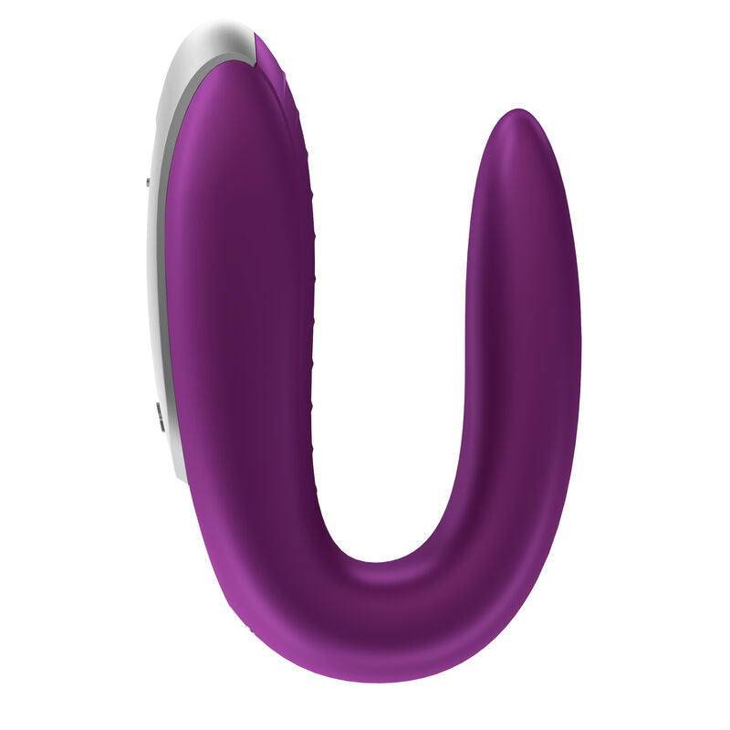 SATISFYER - DOUBLE FUN PARTNER VIBRATOR PURPLE - Amore24