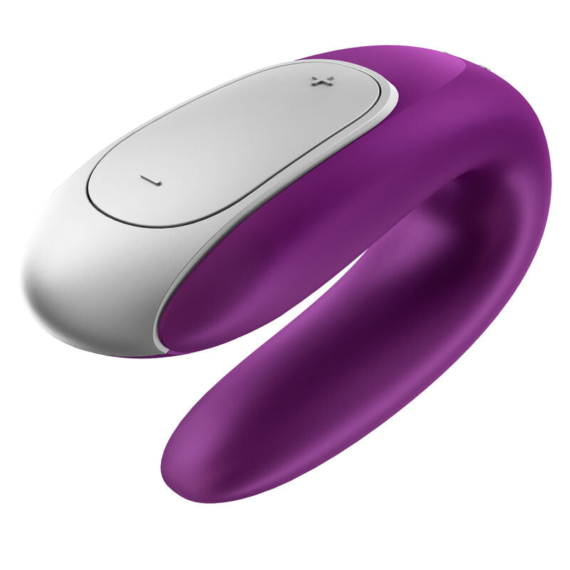 SATISFYER - DOUBLE FUN PARTNER VIBRATOR PURPLE - Amore24