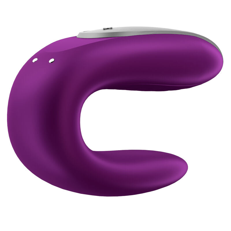 SATISFYER - DOUBLE FUN PARTNER VIBRATOR PURPLE - Amore24
