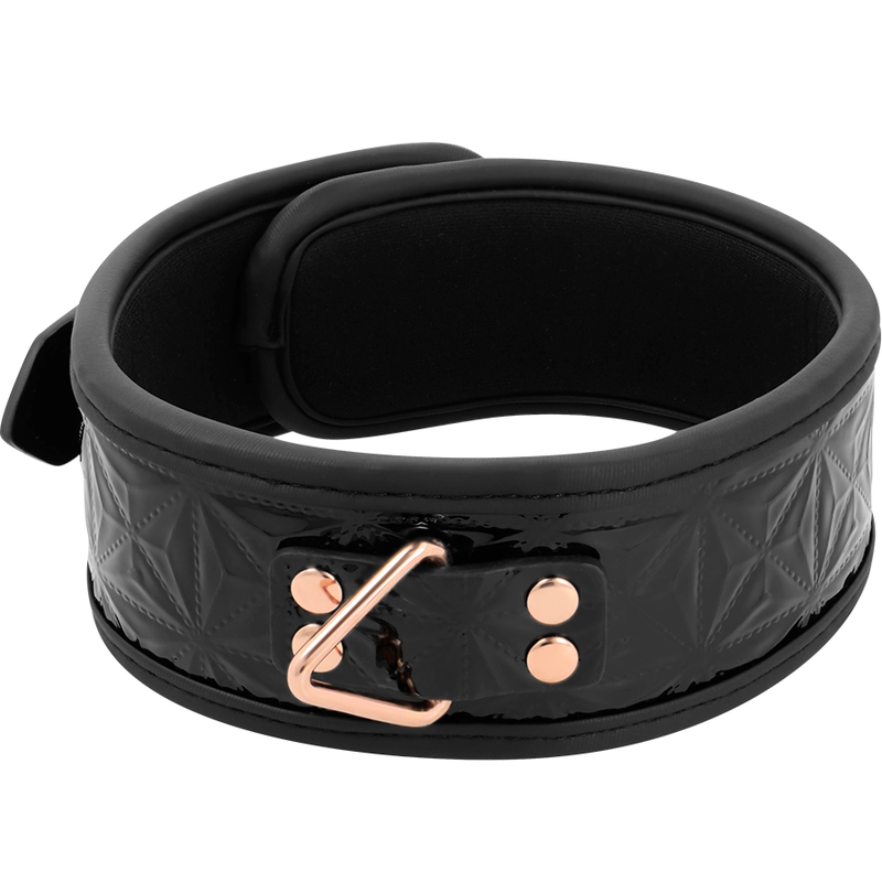 BEGME - BLACK EDITION PREMIUM VEGAN LEATHER COLLAR WITH NEOPRENE LINING - Amore24