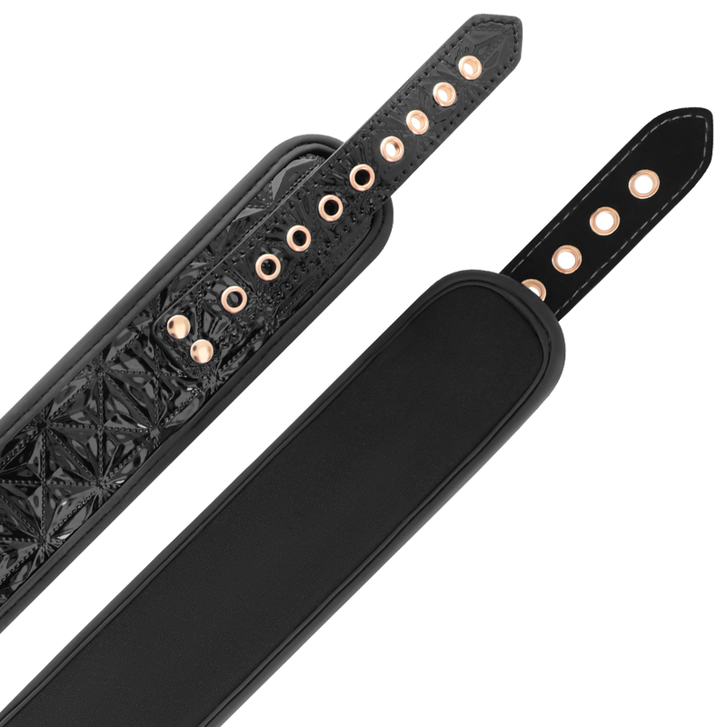 BEGME - BLACK EDITION COLLAR WITH NIPPLE CLAMPS WITH NEOPRENE LINING - Amore24