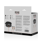 BEGME - BLACK EDITION COLLAR WITH NIPPLE CLAMPS WITH NEOPRENE LINING - Amore24