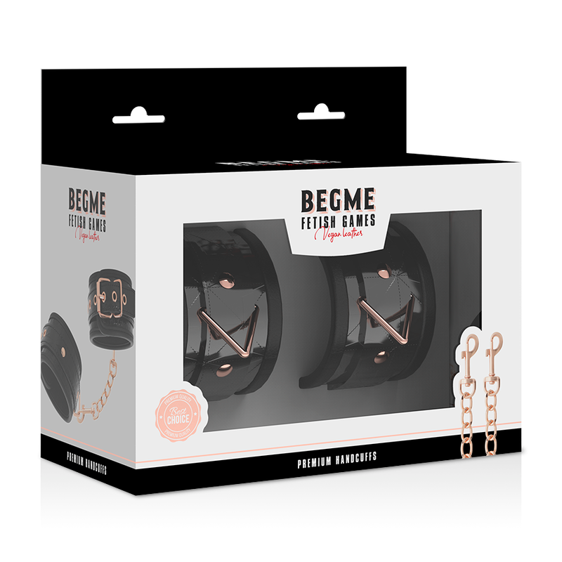 BEGME -  BLACK EDITION PREMIUM HANDCUFFS WITH NEOPRENE LINING - Amore24