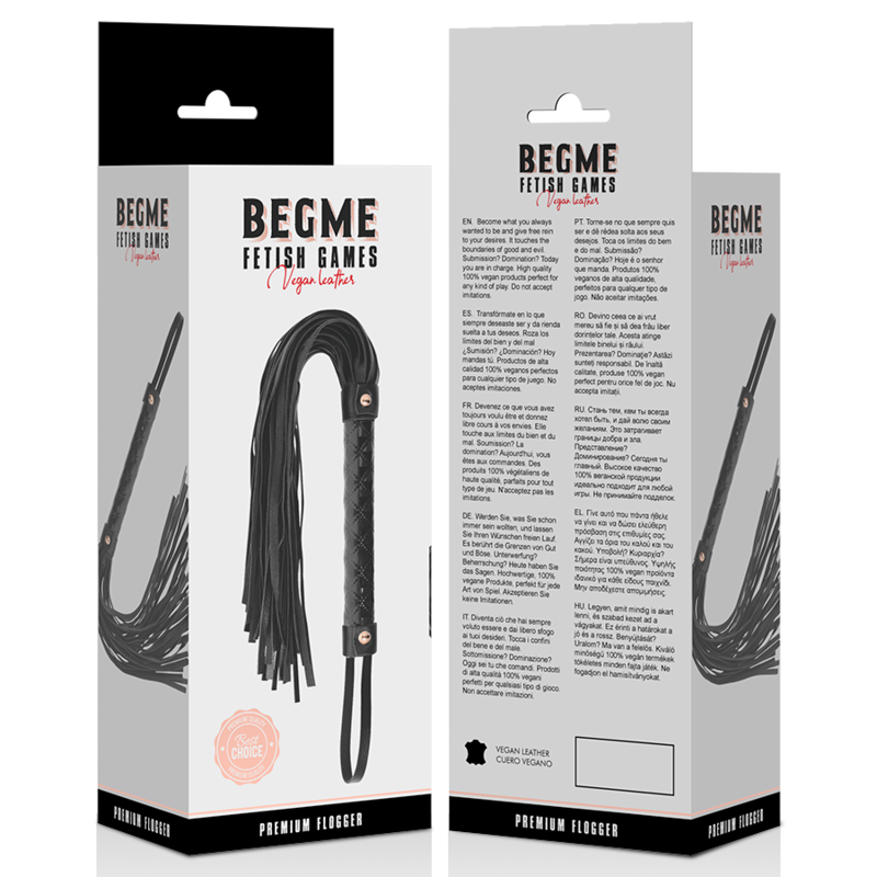 BEGME - BLACK EDITION VEGAN LEATHER FLOGGER - Amore24