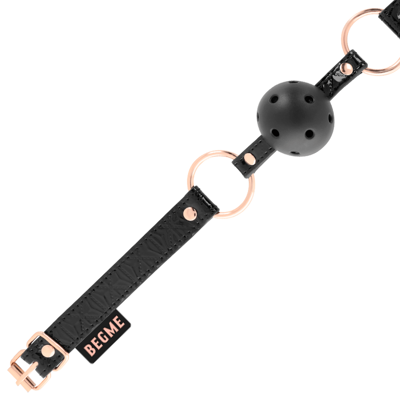 BEGME - BLACK EDITION BALL GAG VEGAN LEATHER - Amore24