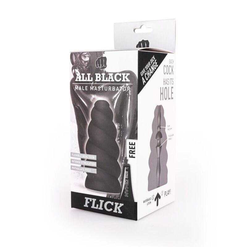 ALL BLACK - MASTURBATOR FLICK - Amore24