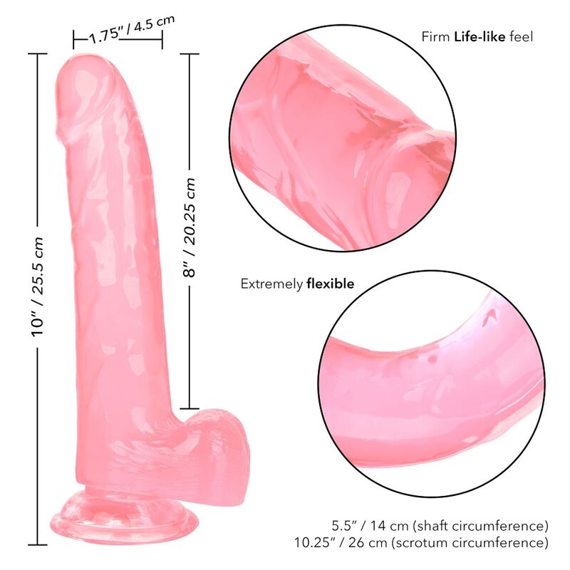 CALEXOTICS - SIZE QUEEN DILDO PINK 20.3 CM - Amore24